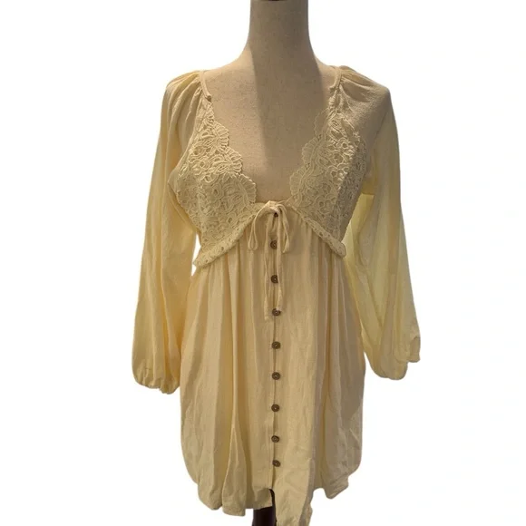 Cream Crotchet Dress S - Picture 4 of 6